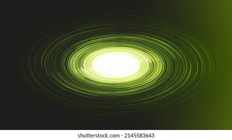 Green Light Spiral Black hole on Galaxy background with Milky Way spiral,Universe and starry concept design,vector