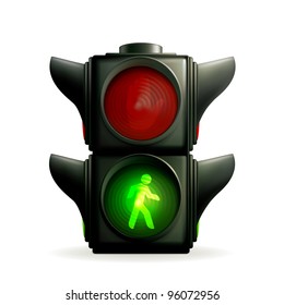 Green light, vector