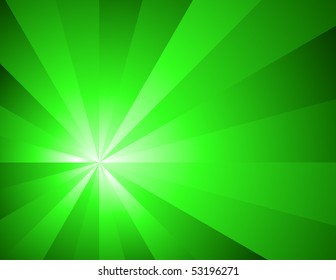 Green lighting abstract