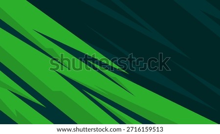 Green lightning diagonal sport stripes background for racing jersey design	