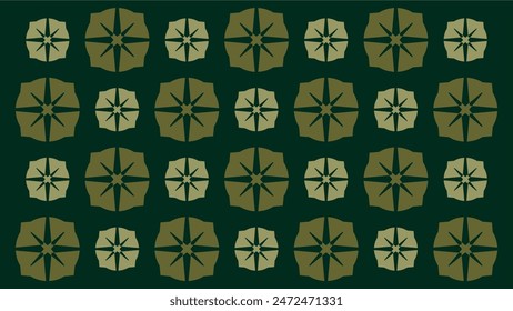 Green and lime classic spark pattern. Traditional motif greeting card, invitation, frame, poster, banner, floral illustration.