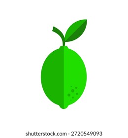 Grüne Linde, flaches Vektorsymbol	