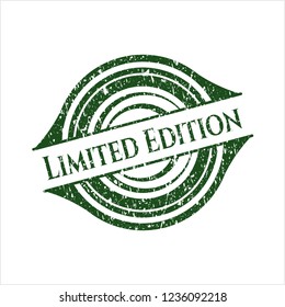 Green Limited Edition distressed with rubber seal texture