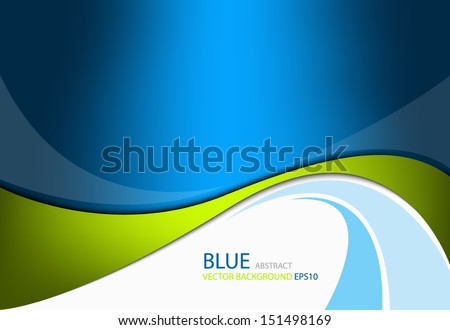 Green line background on blue modern graphic background for texture and pattern design. message board for text and message design , vector