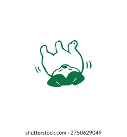 A green line drawing