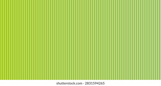 Green line halftone gradient background. Greenish faded thick to thin stripe gradation texture. Repeating parallel lines wallpaper for print, banner, poster