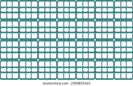 green line round grid repeat pattern, replete image, design for fabric printing, t-shirt screen, green block