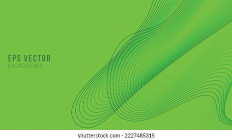 Green Line shape Background Abstract EPS Vector