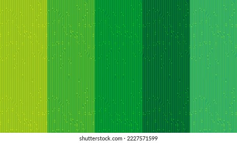 Hintergrund der Green Line-Technologie, Design des Digital- und Connection-Konzepts, Vektorgrafik.