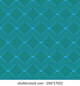  green linear abstract illustration on dark blue background