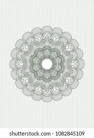 Green linear rosette