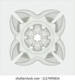 Green linear rosette