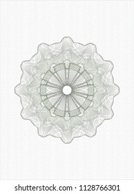 Green linear rosette