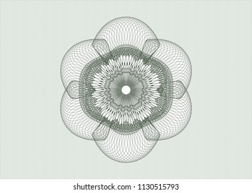 Green linear rosette
