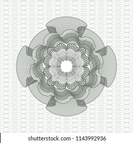 Green linear rosette