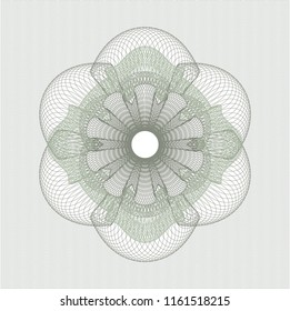 Green linear rosette