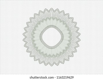 Green linear rosette