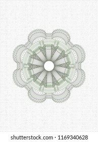 Green linear rosette