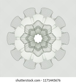 Green linear rosette