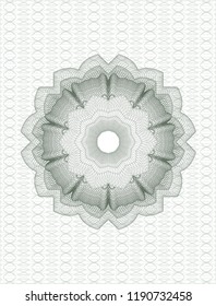 Green linear rosette