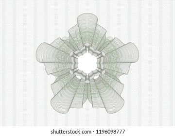 Green linear rosette
