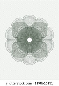 Green linear rosette