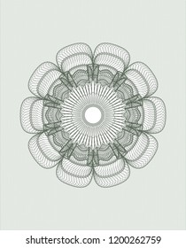 Green linear rosette
