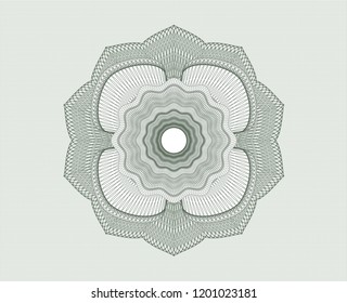 Green linear rosette