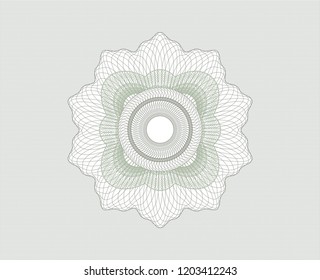 Green linear rosette