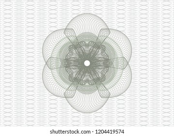Green linear rosette