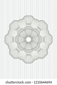 Green linear rosette