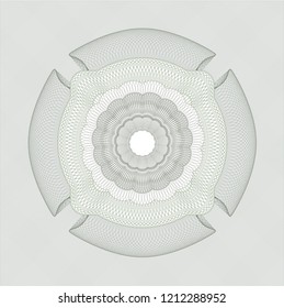 Green linear rosette