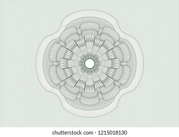 Green linear rosette