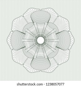Green linear rosette
