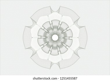 Green linear rosette