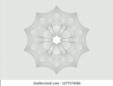 Green linear rosette