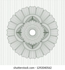 Green linear rosette
