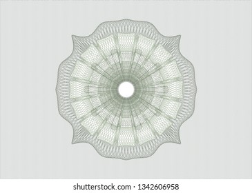Green linear rosette