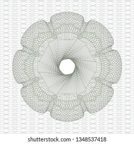 Green linear rosette