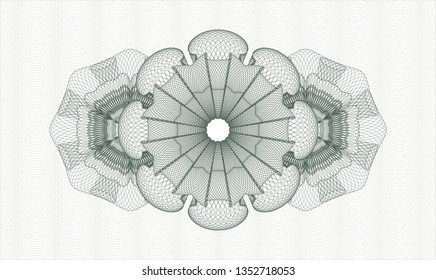 Green linear rosette