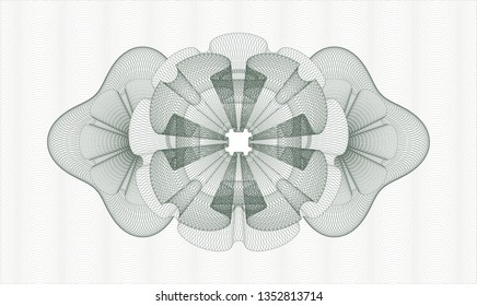 Green linear rosette