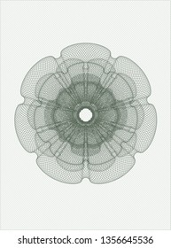 Green linear rosette