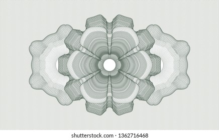 Green linear rosette