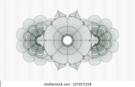 Green linear rosette