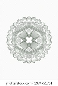 Green linear rosette
