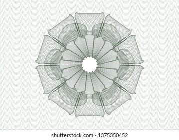 Green linear rosette