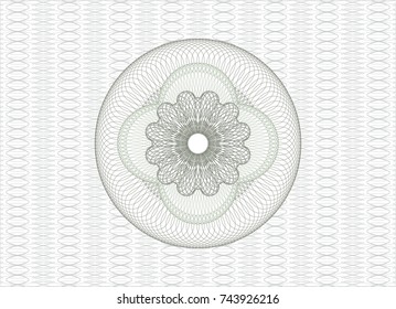 Green linear rosette