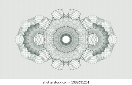 Green linear rosette. Vector Illustration. Detailed.