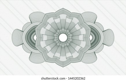Green linear rosette. Vector Illustration. Detailed.