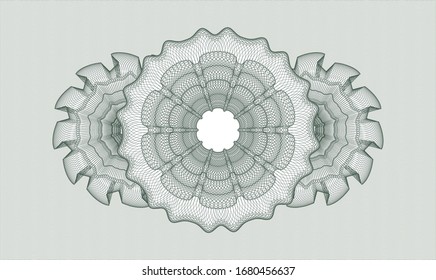 Green linear rosette. Vector Illustration. Detailed.